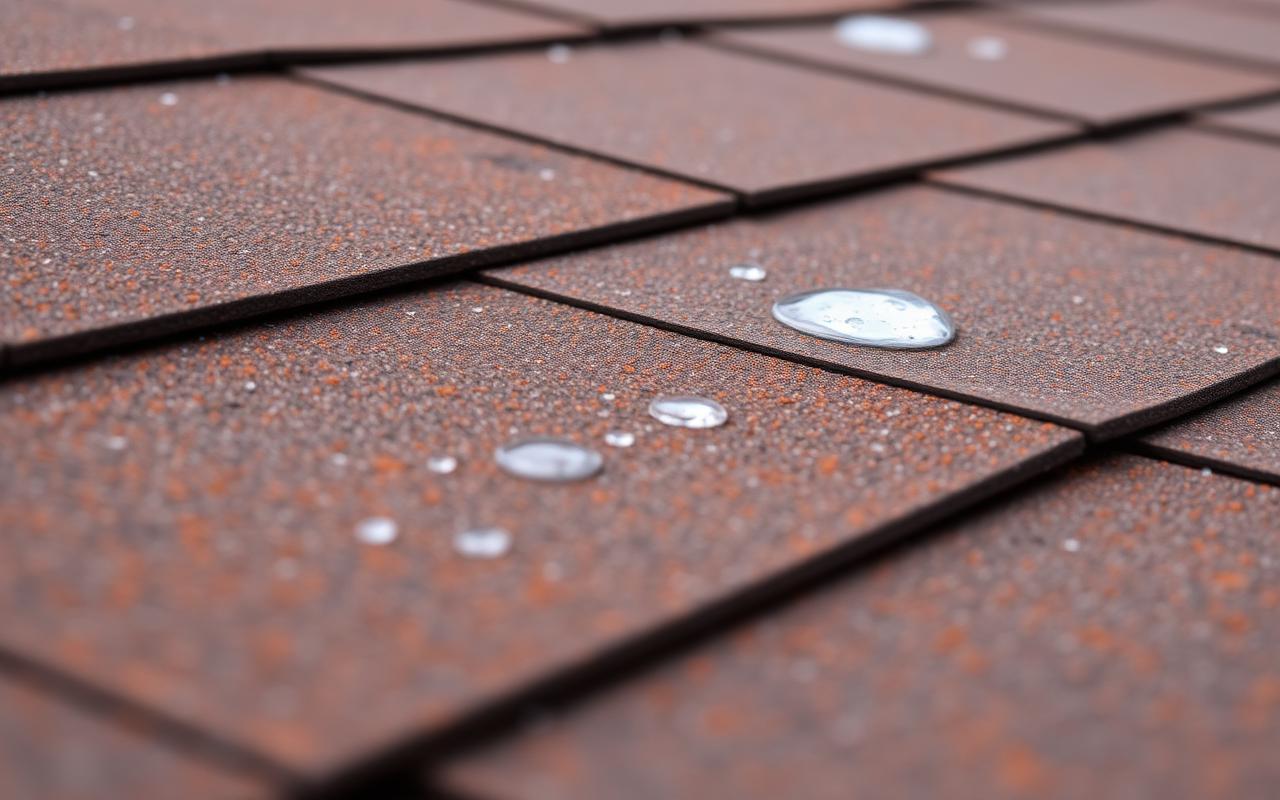 Class 4 impact-resistant asphalt shingles after a hailstorm